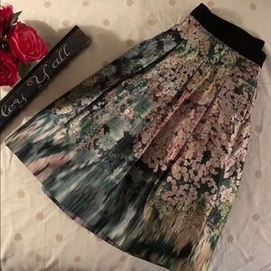 Ted Baker London Floral Pleated Full Skirt